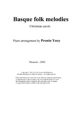 Basque folk melodies (Melodias de folklore vasco)