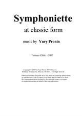 Symphoniette at classic form