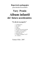 Children's Album. The Cycle of 10 Pieces in Seven Versions. Version for Accordion
